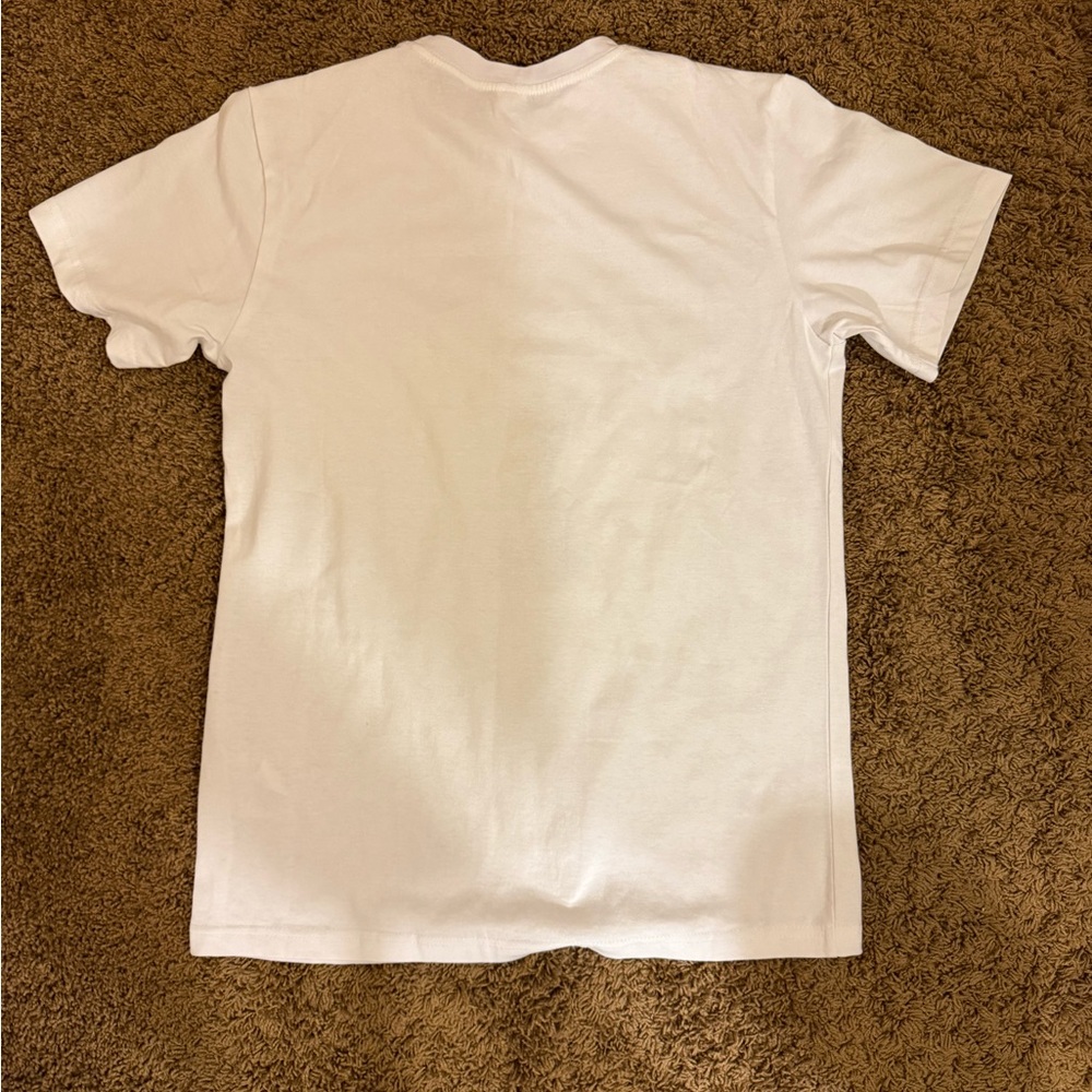 Shabby Chic White Short Sleeve Graphic Tee with Vintage Marie Antoinette Design - Picture 2 of 7